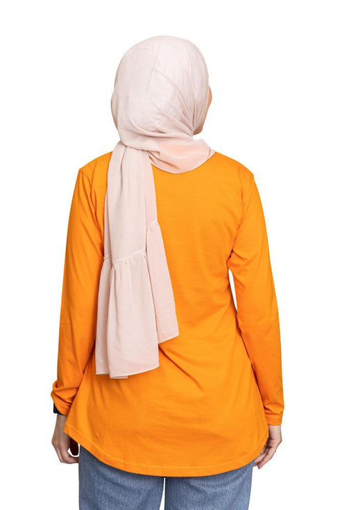 Orange Peel Printed Long - Sleeve Design 30 - Khotwh